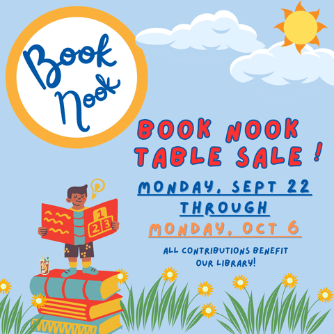 Book Nook Table sale fall 2025
